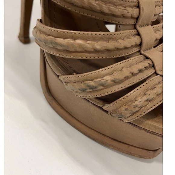 SAVE $1,051 - YSL YVES SAINT LAURENT AUTHENTIC STATEMENT PLATFORM HEEL - Picture 6 of 12